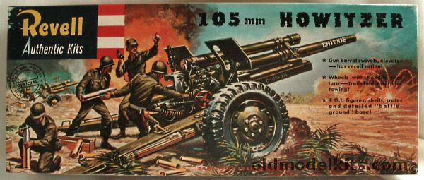 Revell 1/40 US Army 105MM Howitzer with Crew, H539-89 plastic model kit